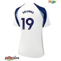 Camiseta Tottenham Hotspur Dominic Solanke #19 Primera Equipación para mujer 2025-26 manga corta